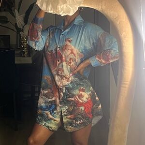 Renaissance Print Women’s Shirt ONE SIZE